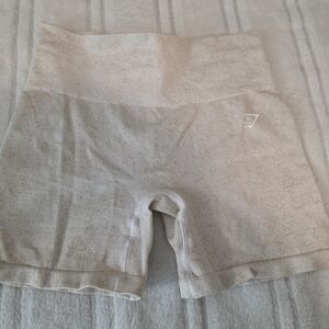Gymshark Cream Athletic Shorts